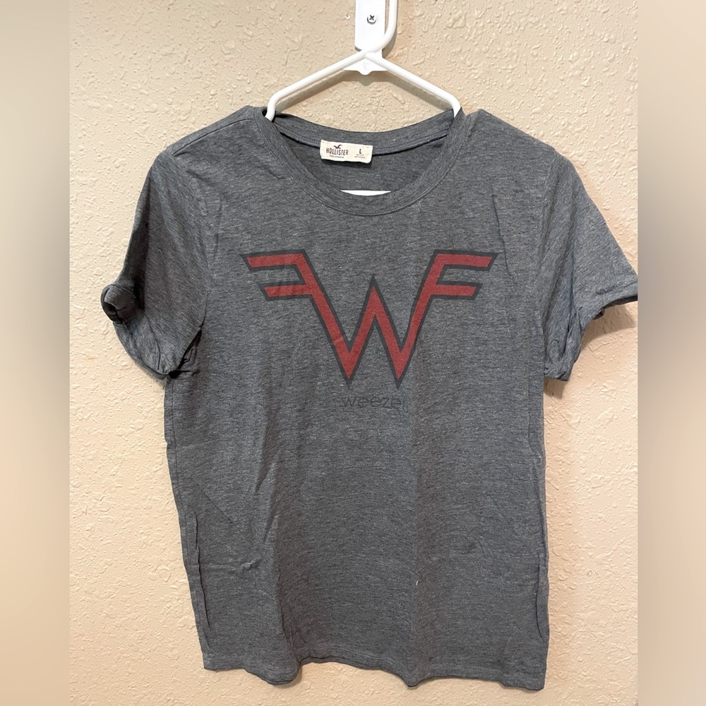 Hollister Weezer Grey Band T-Shirt